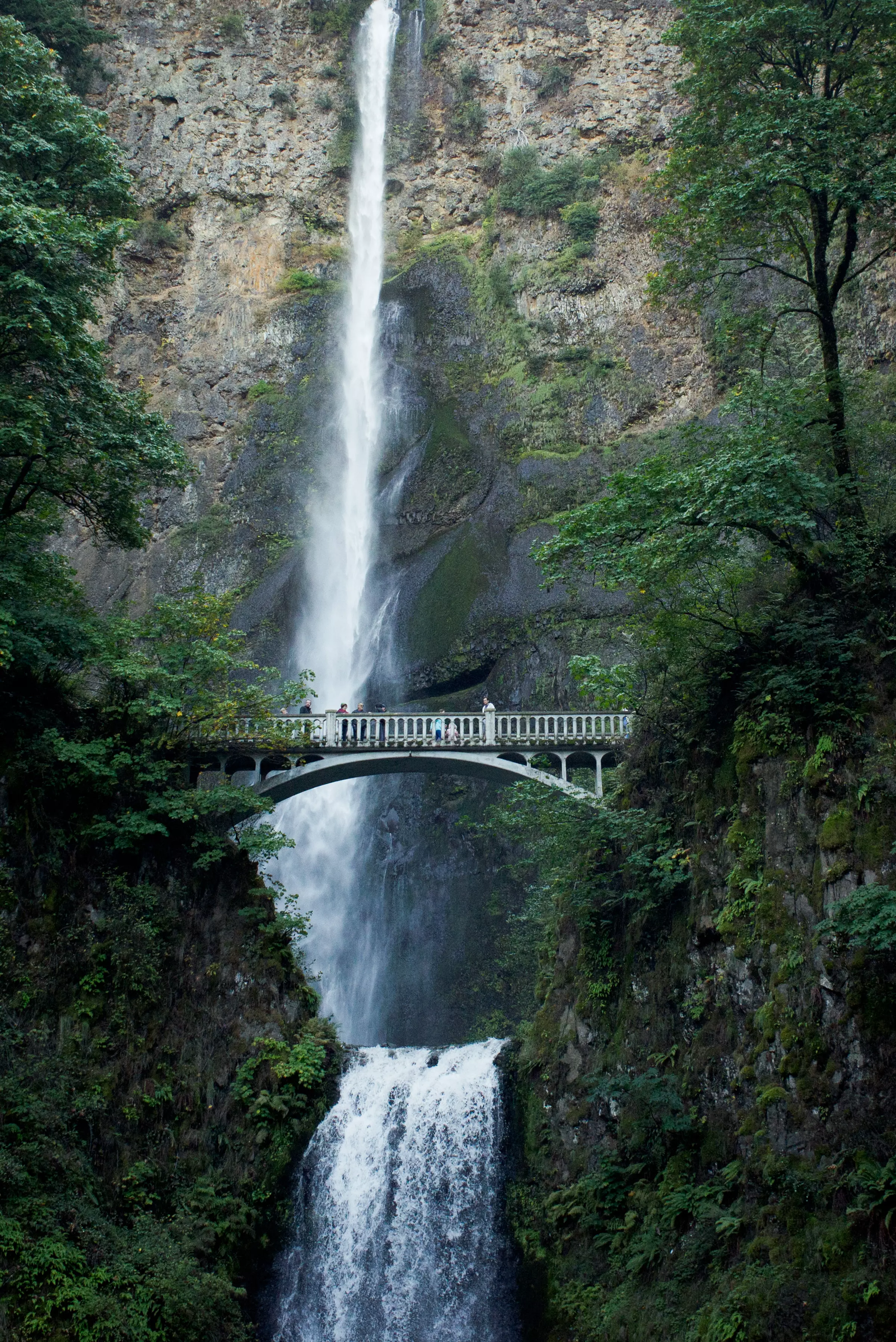 Multnomah Falls - dwustopniowy wodospad znajdujący się tuż przy autostradzie. Ze względu na malowniczość i położenie jest bardzo oblegany. Zdecydowanie warto się tam wybrać.