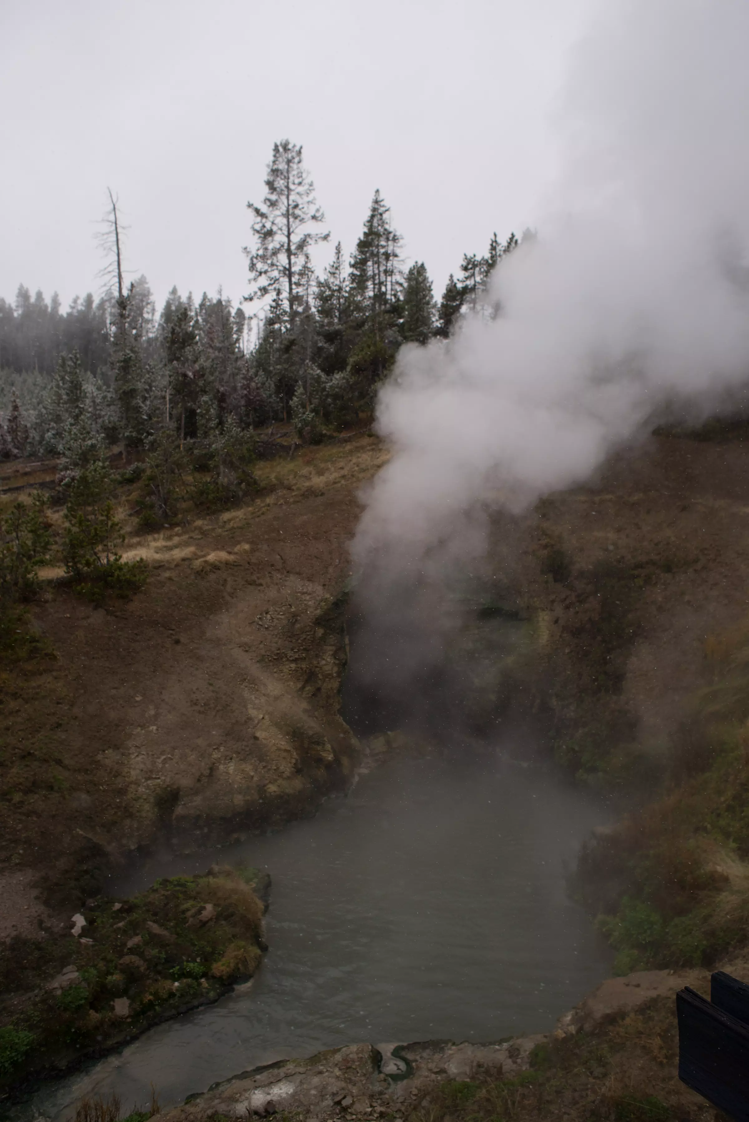 Yellowstone - okolice Mud Vulcan
